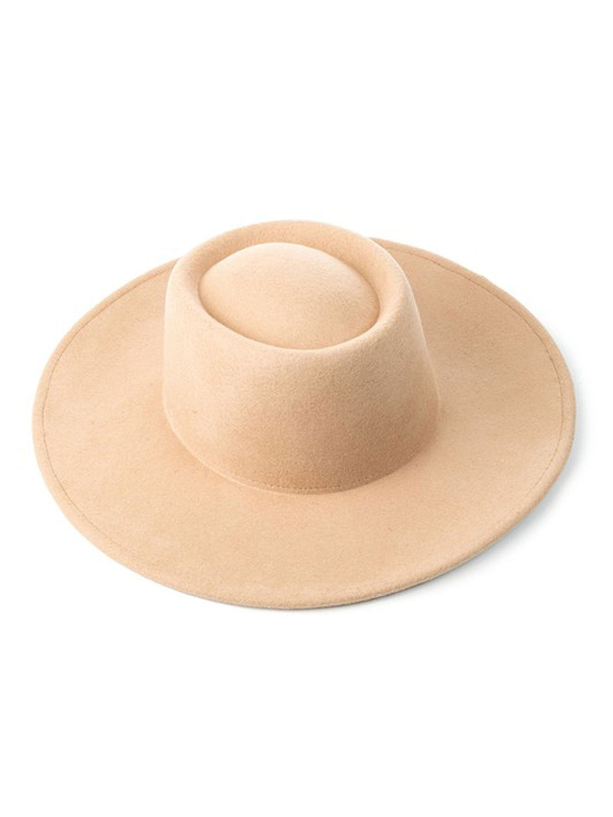 Step By Step Beige Wool Hat