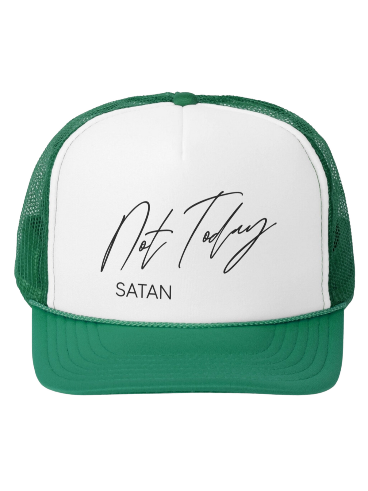 Not Today Satan Trucker Hat