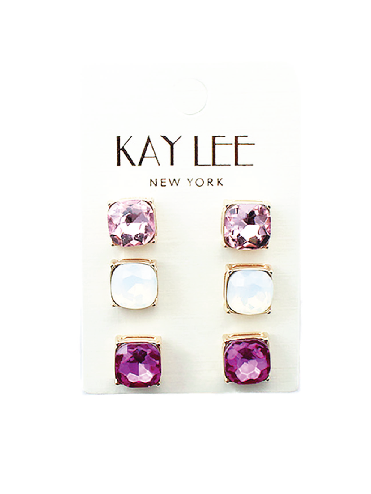 Assorted Stud 3 Piece Earring Set