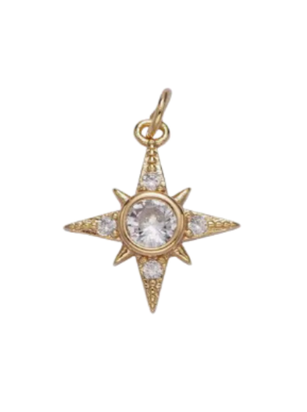 Clear Star Charm
