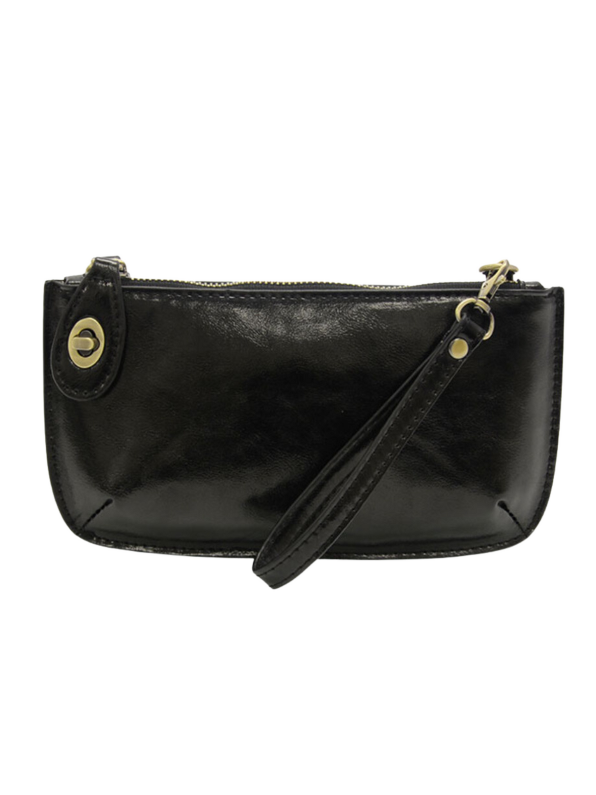 Liquid Metal Mini Crossbody Wristlet Clutch