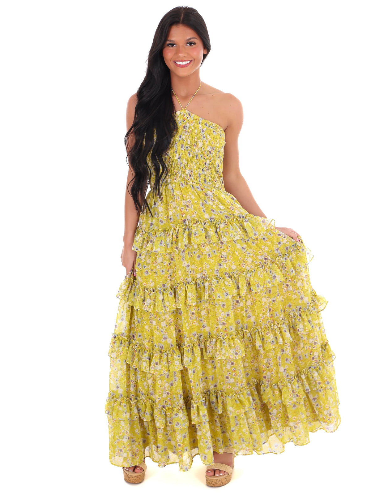 Famous Friends Floral Maxi Dress