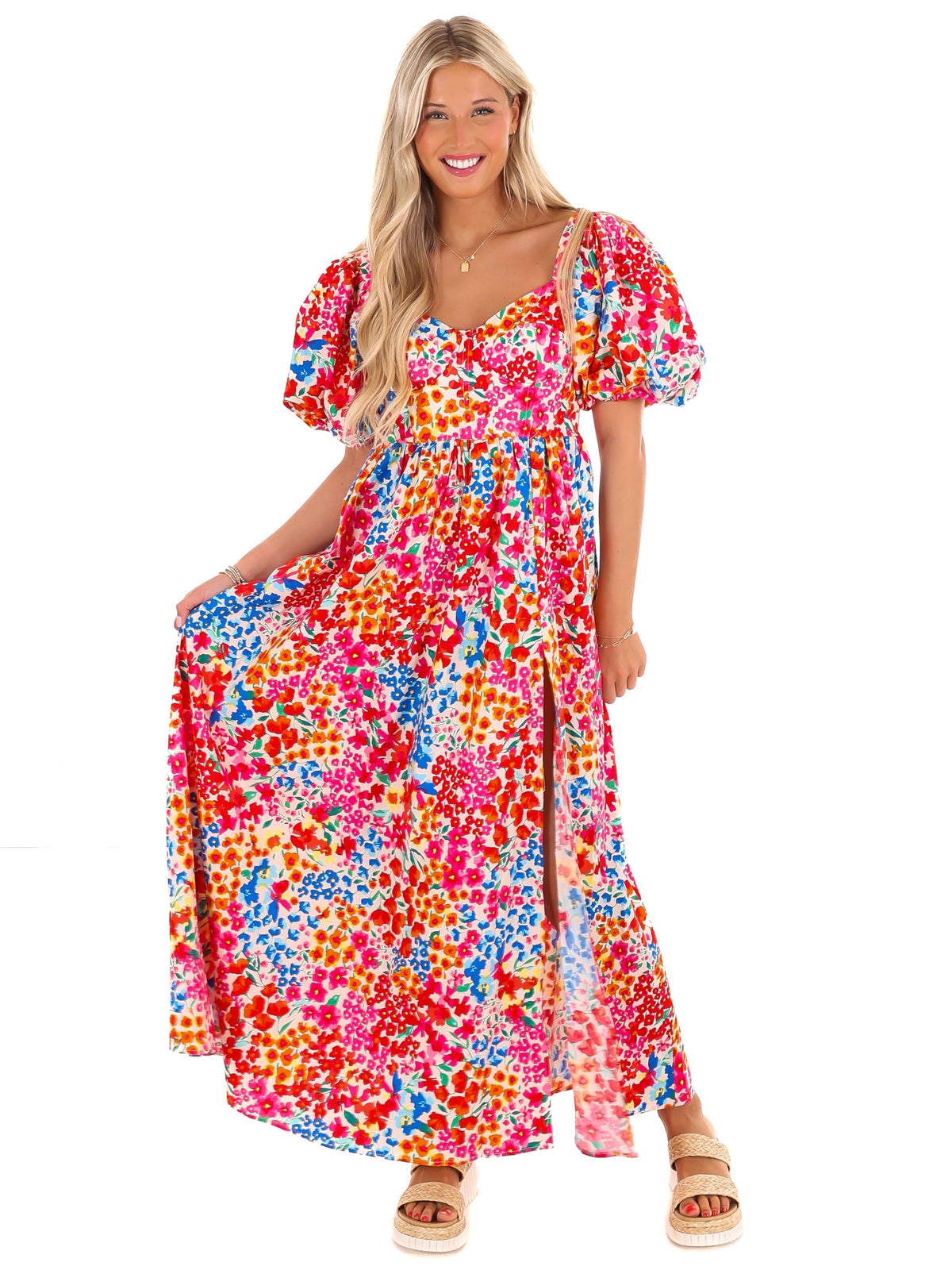 BuddyLove Jacqueline Berry Blue Midi Dress