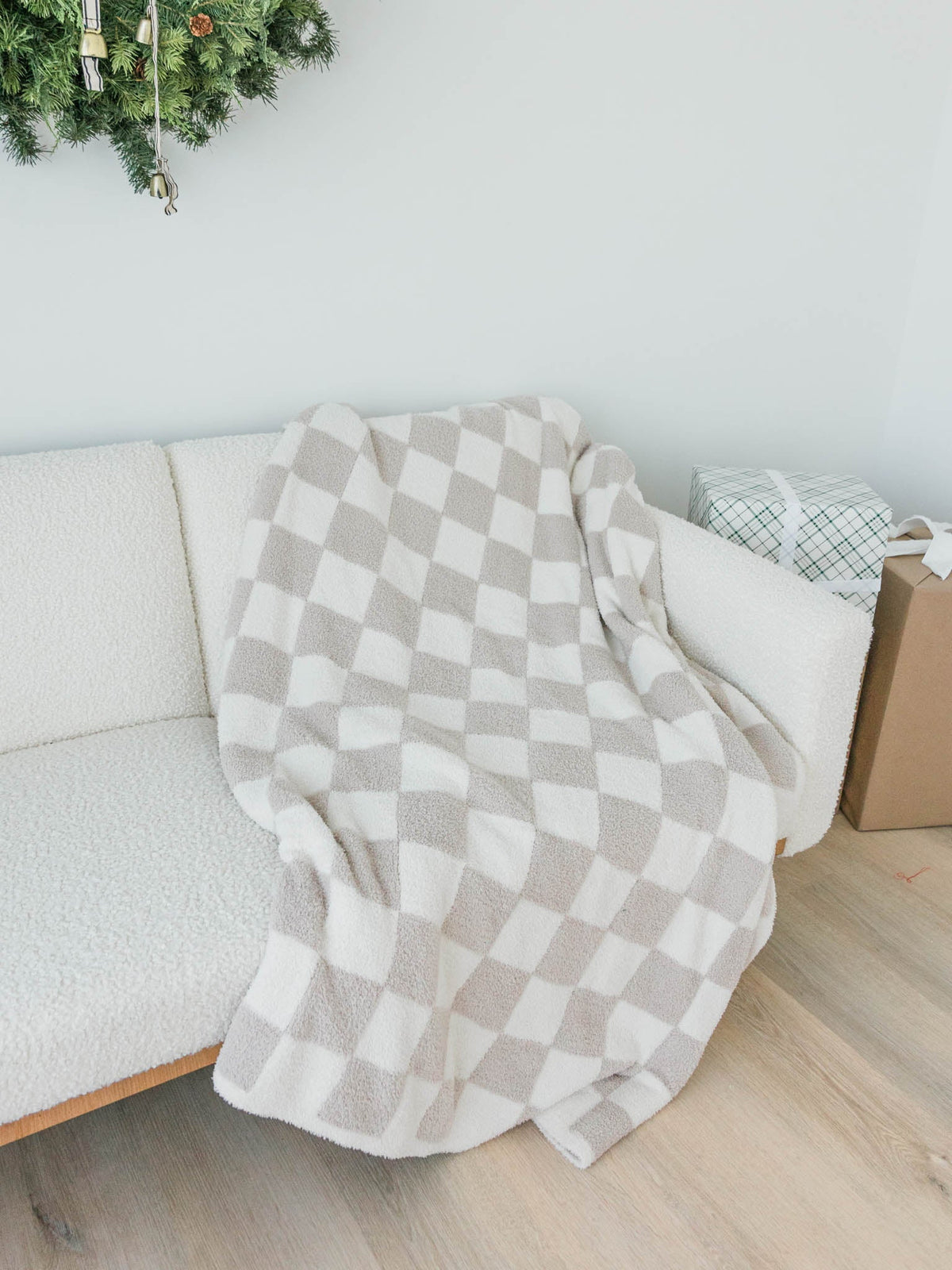 Jumbo Check Plush Blanket