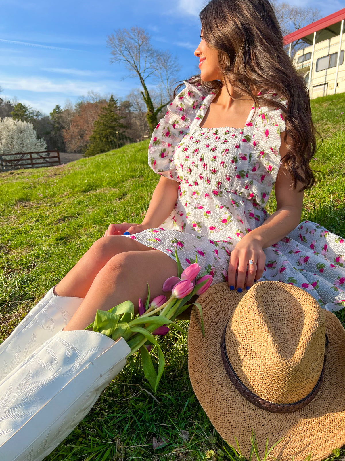 BuddyLove Maddison Calla Lily Mini Dress