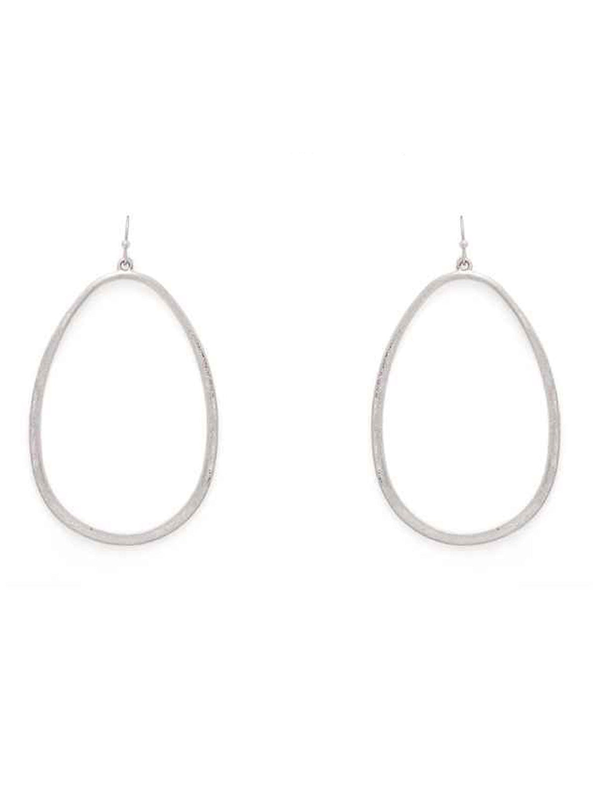 Organic Shaped Metal Earrings
