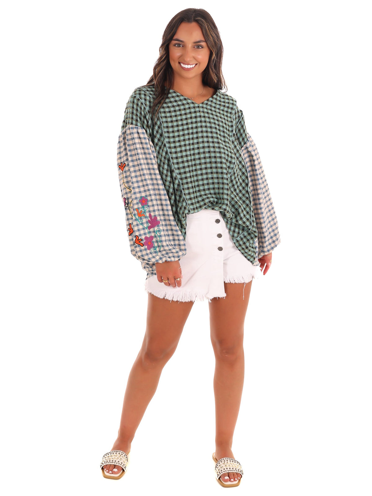Autumn Glow Plaid Top