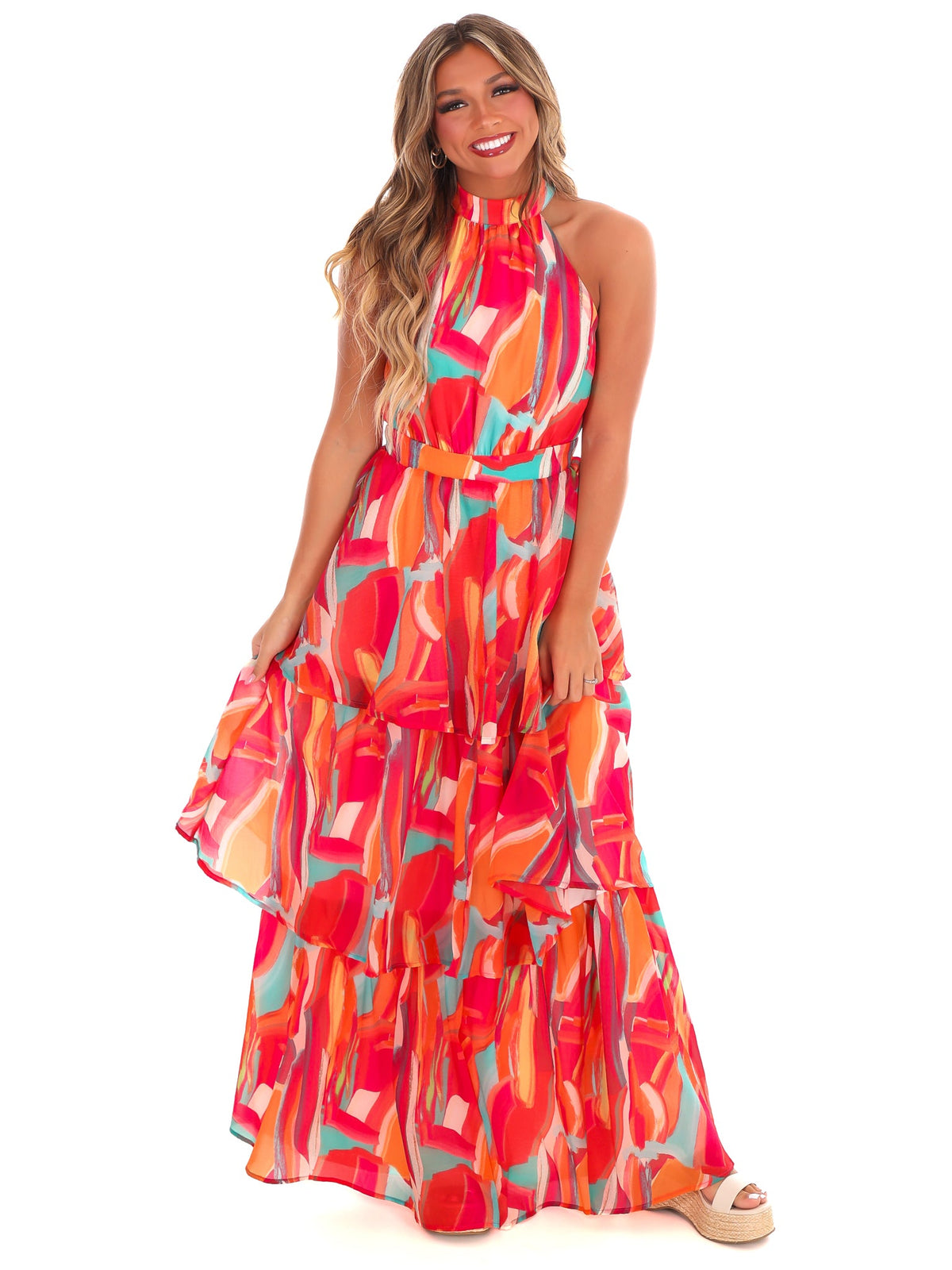 Love and Laughter Halter Maxi Dress