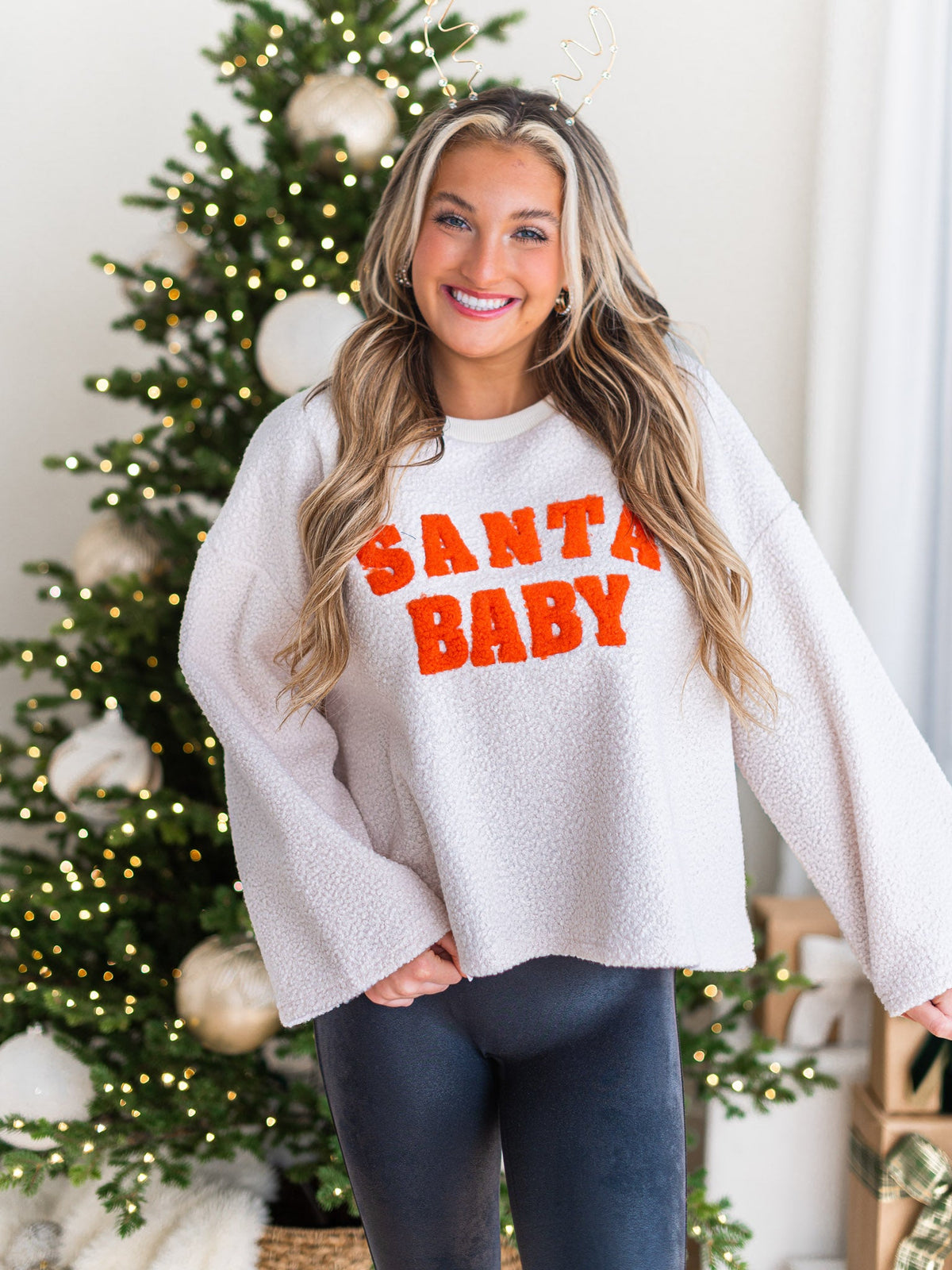 Santa Baby Sherpa Pullover