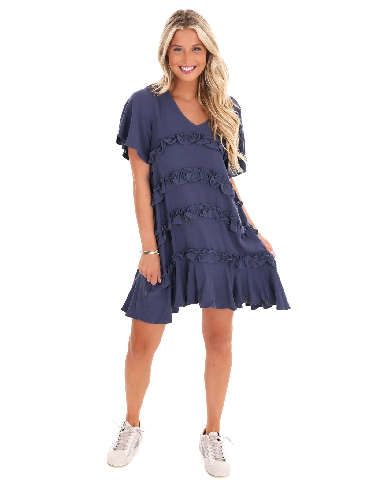 Journey of Love Ruffle Mini Dress