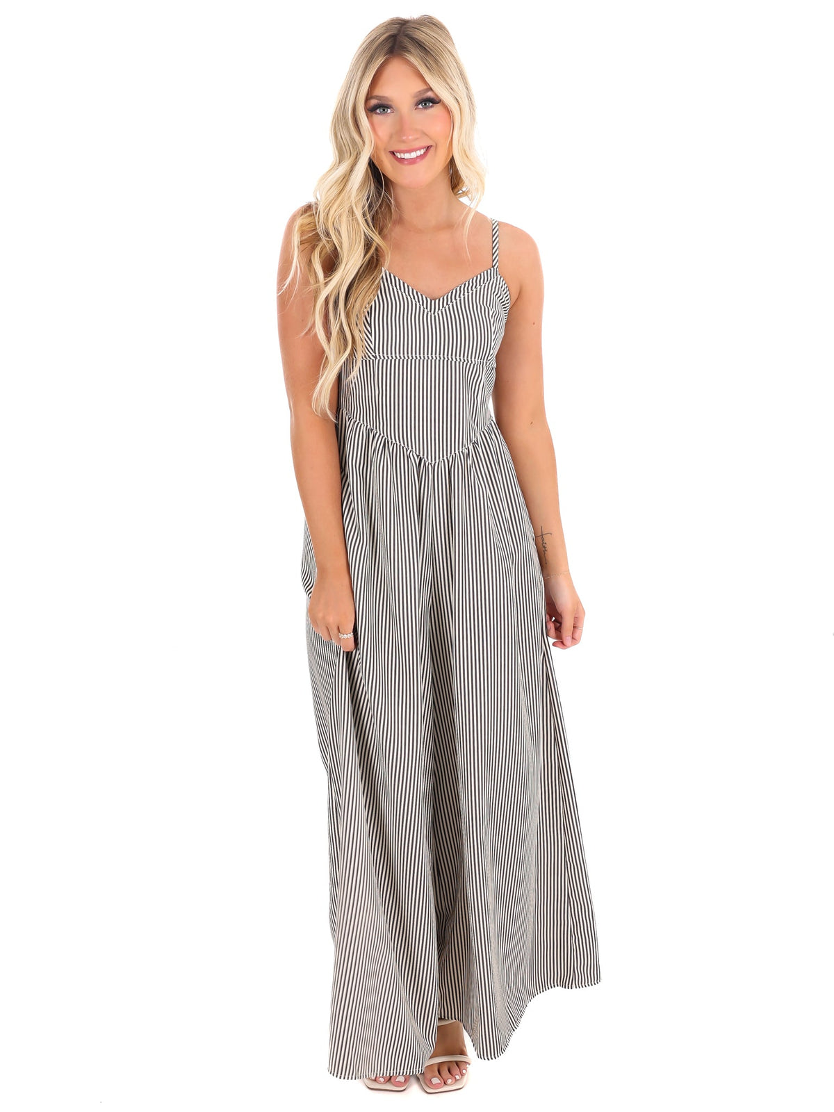 Who Says Striped Jumpsuit