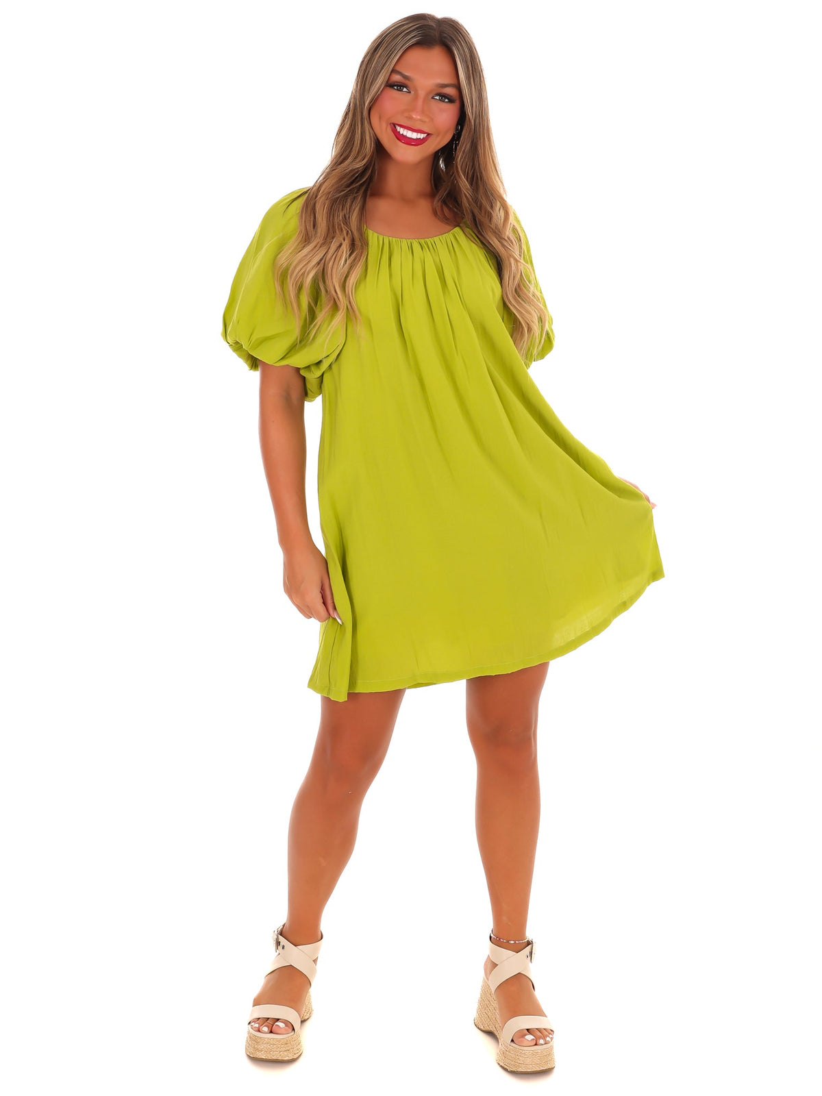 Perfectly Pleated Mini Dress