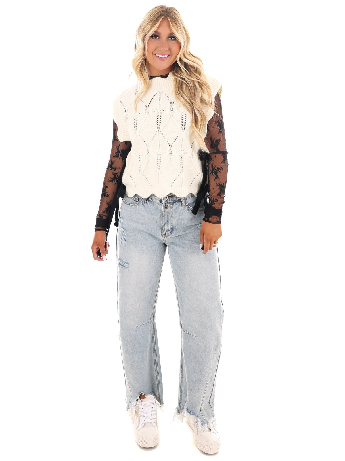 Wonderful Soul Scalloped Sweater Vest