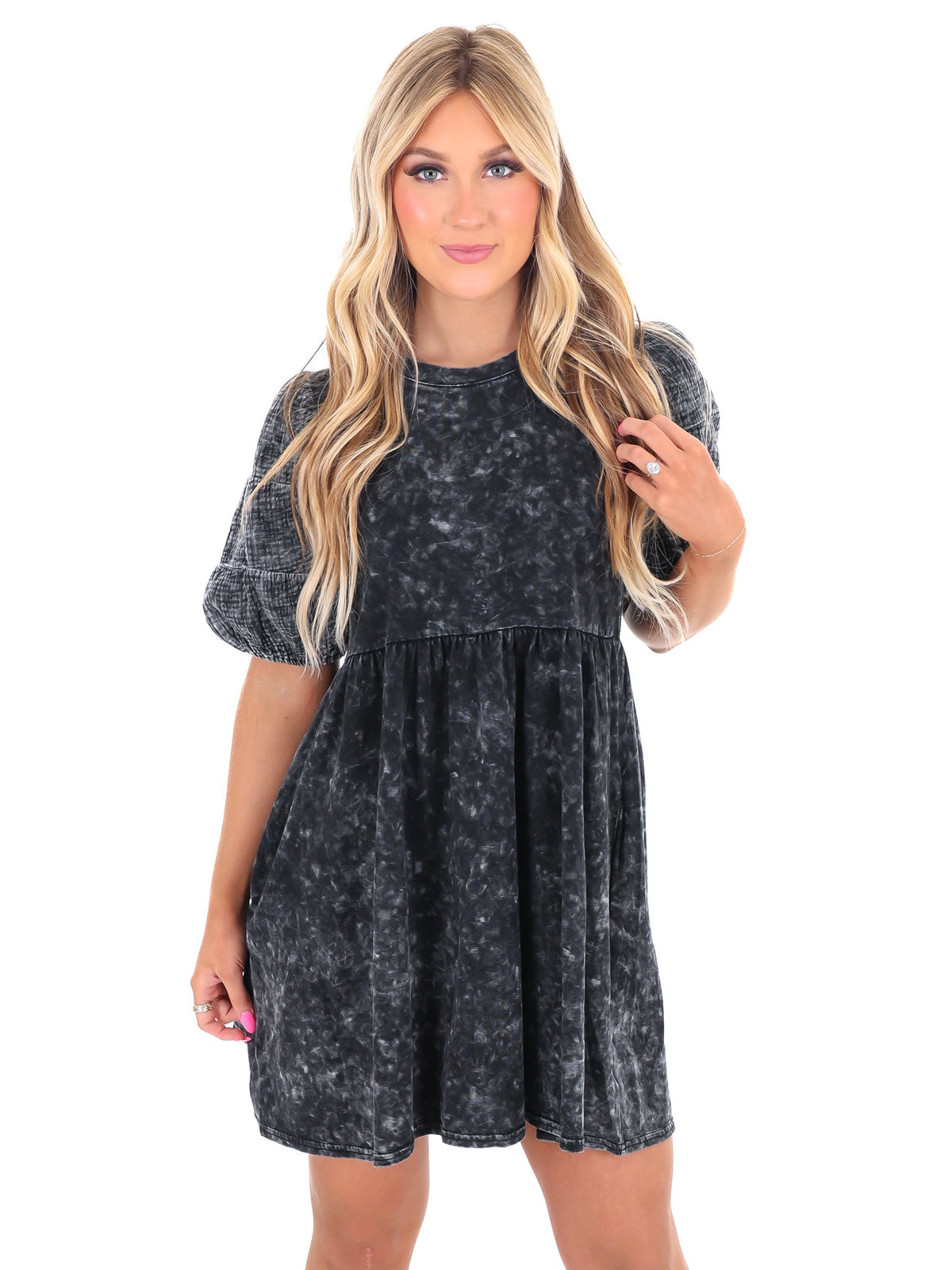 Out of Reach Gauze Mini Dress