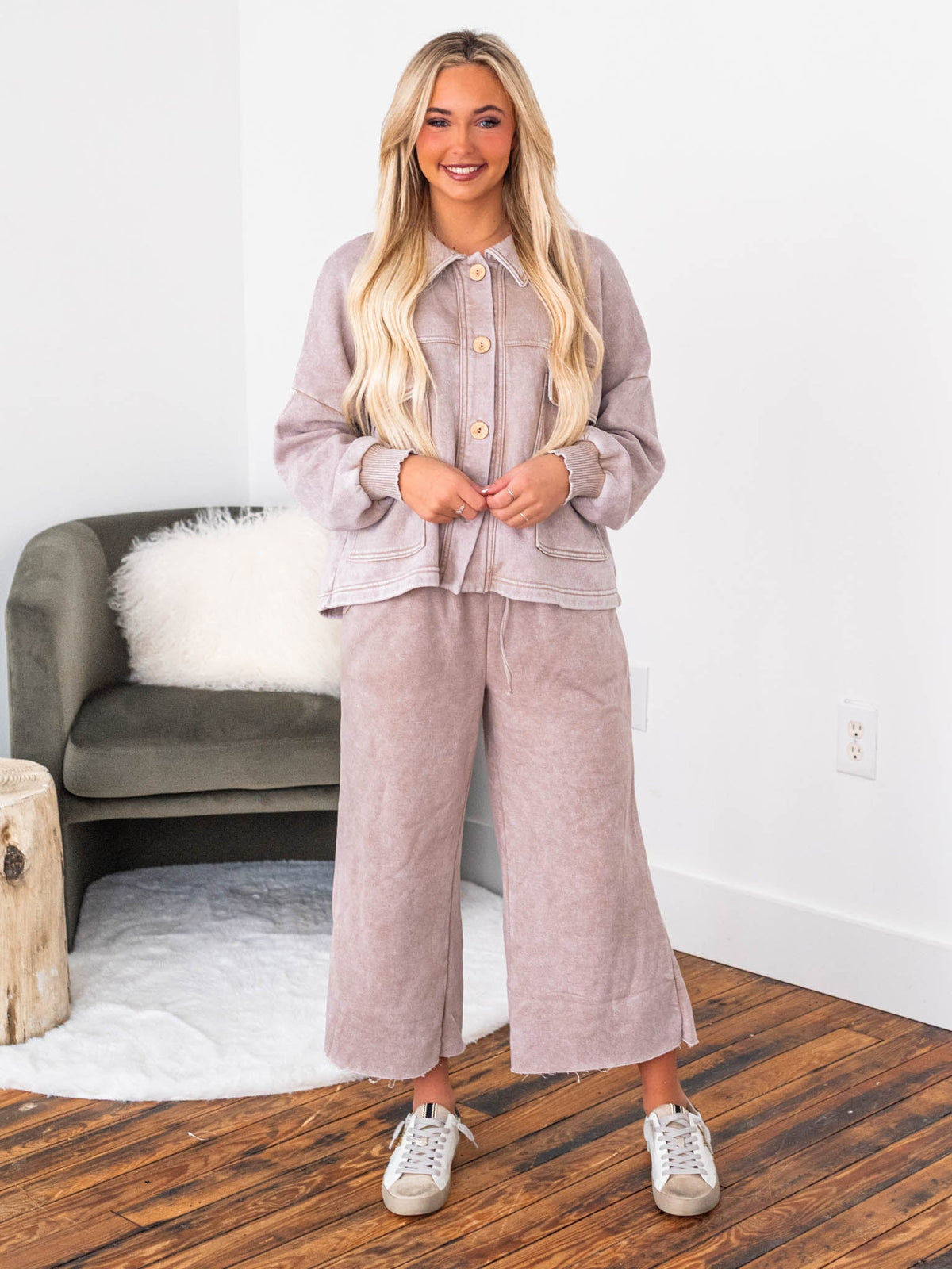 Sweet Beginnings Cropped Shacket