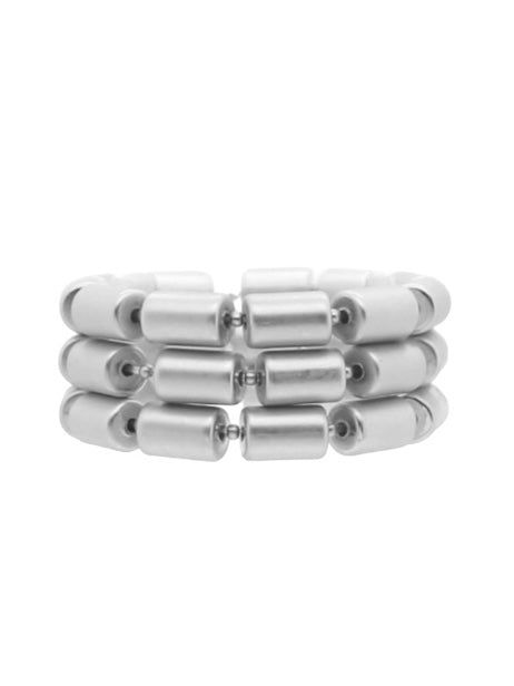 Wide Beaded Stack Bracelet