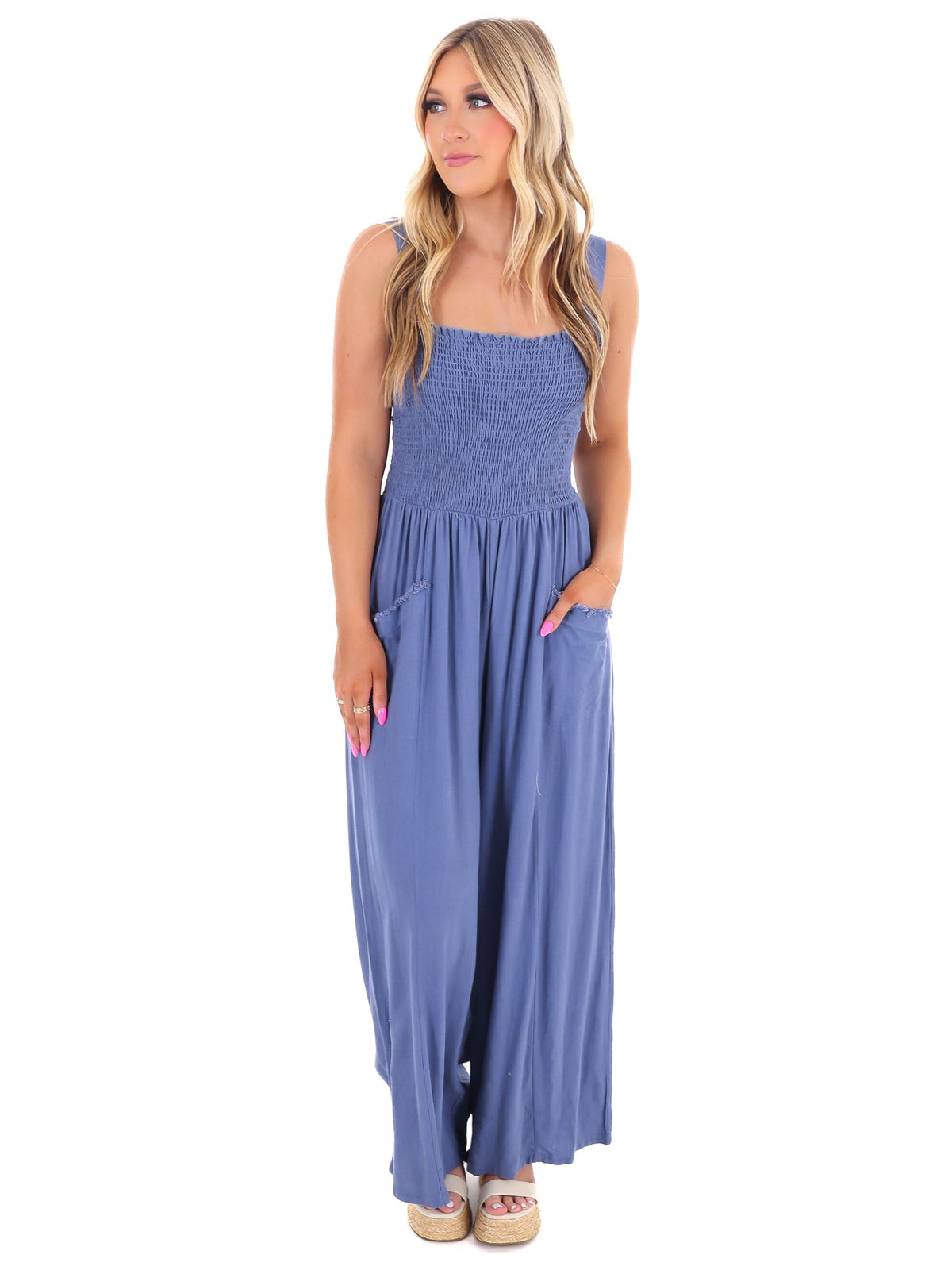 How it Should Go Linen Jumpsuit