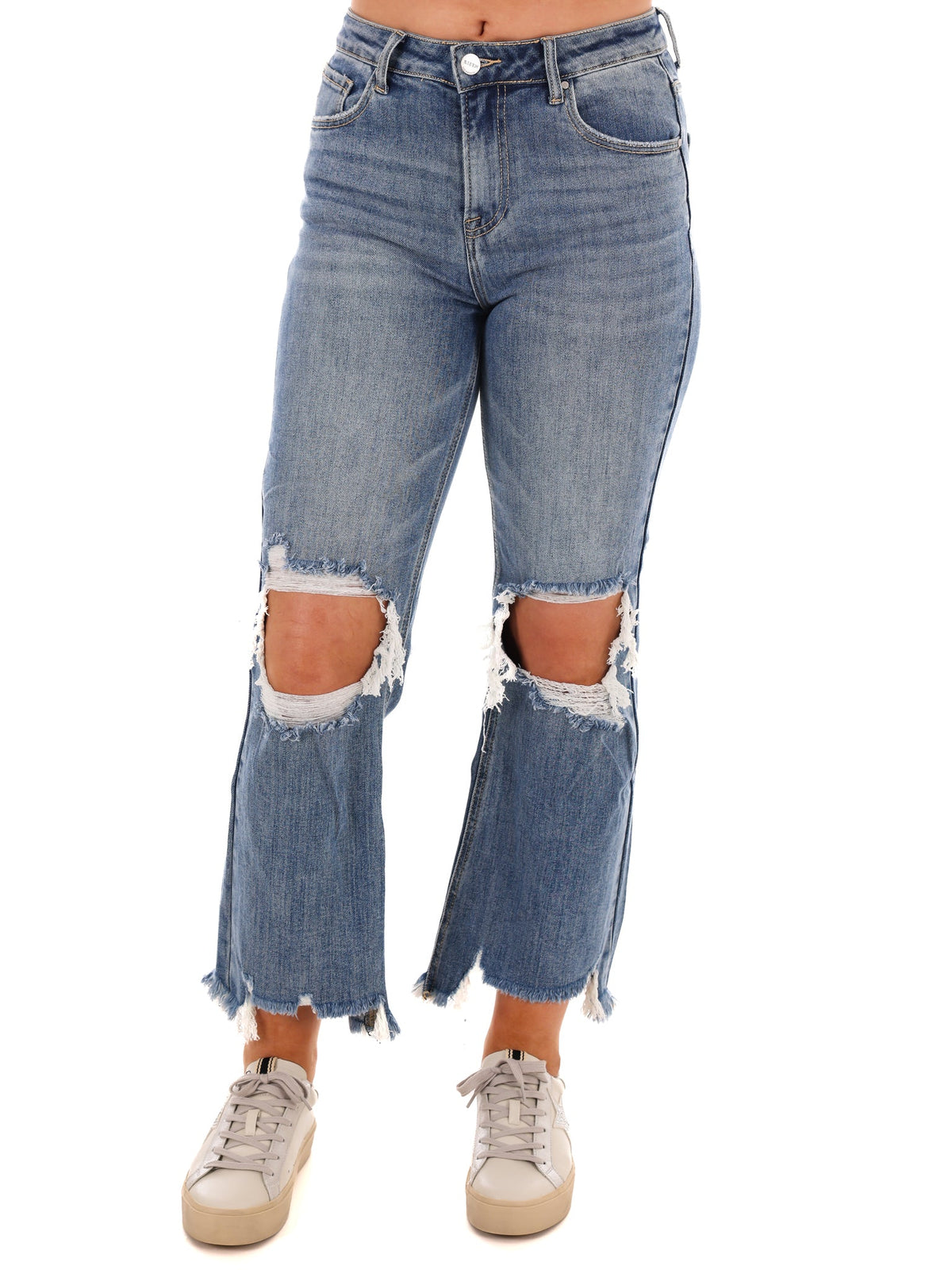 Let me Go High Rise Crop Jeans