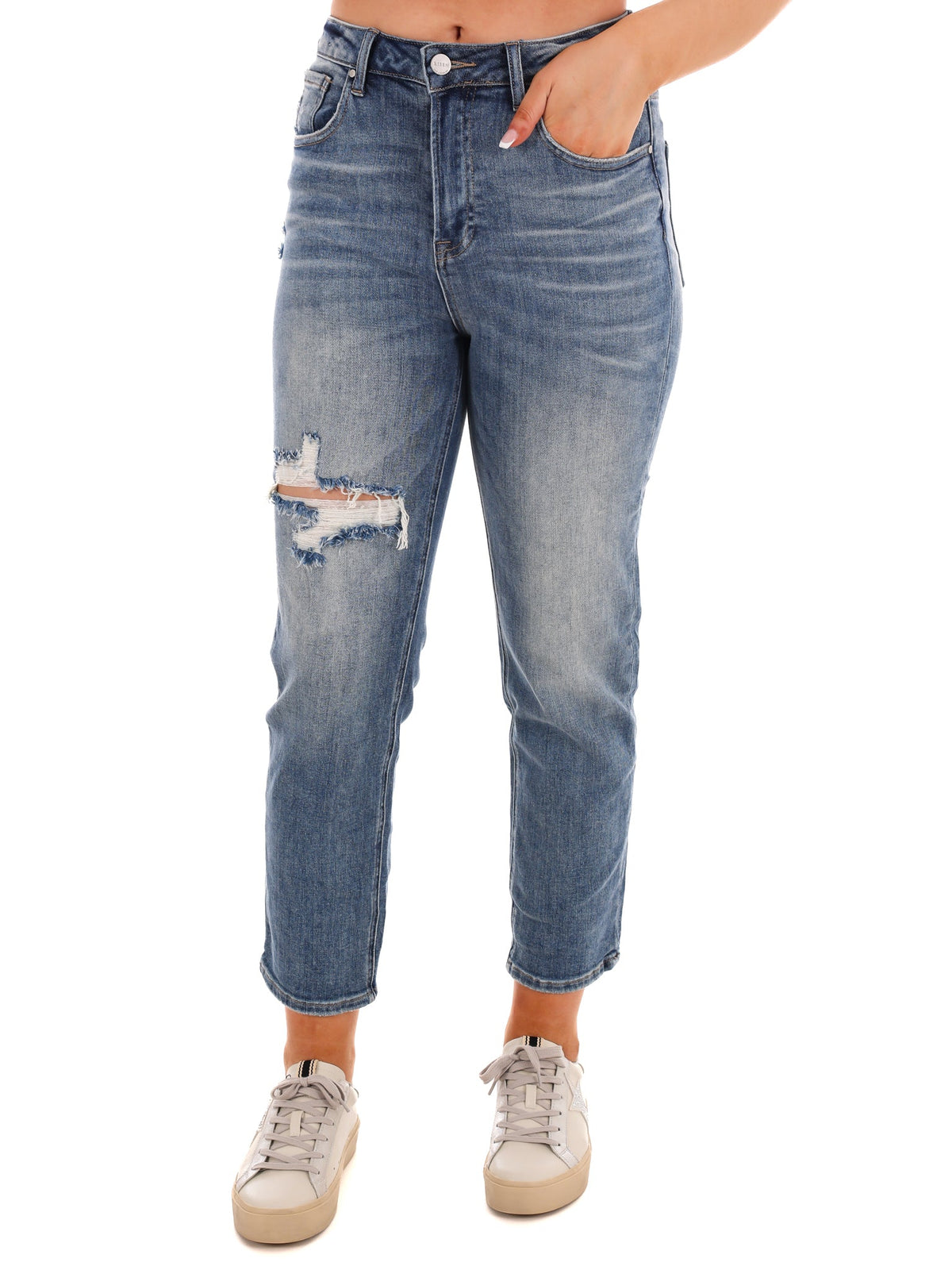 You Send Me High Waist Straight Jeans