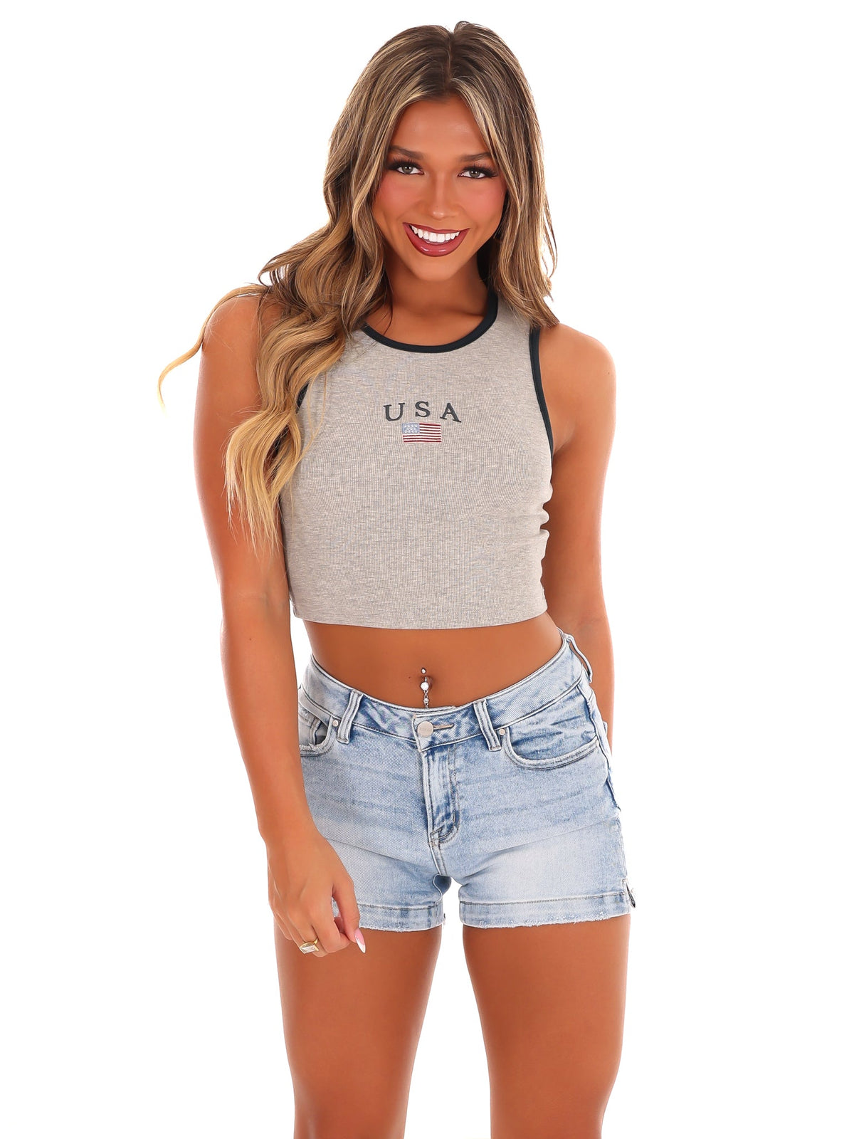 All in My Head Ribbed Crop Top