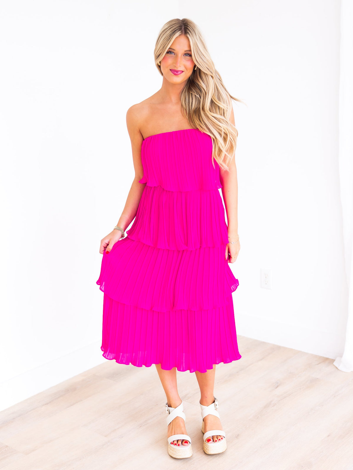 We Groovin' Layer Midi Dress