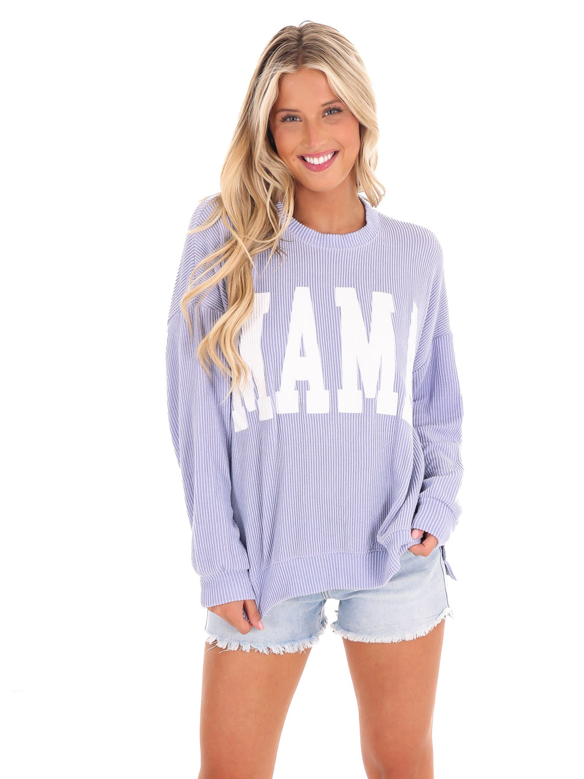 Mama Ribbed Pullover
