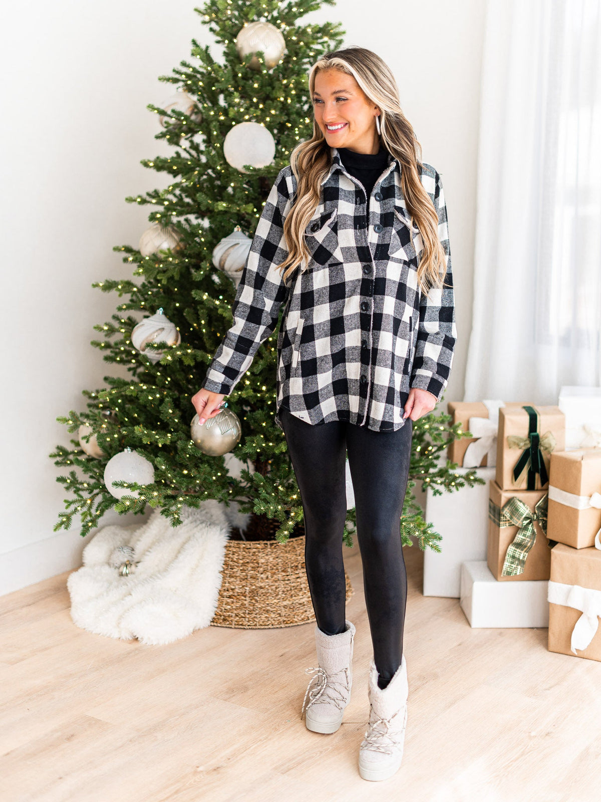 Northern Attitude Plaid Top