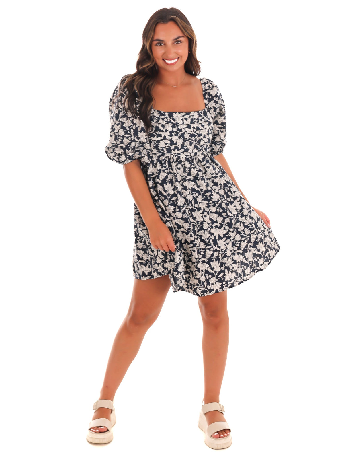 Petal Perfection Floral Mini Dress